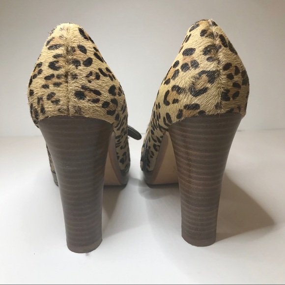 Saks 5th Ave Vintage Pony Fur Mary Jane Pumps - Picture 5 of 6